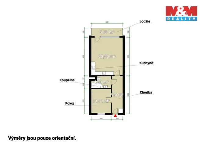 Pronájem bytu 2+kk, Dobřany, Loudů, 54 m2