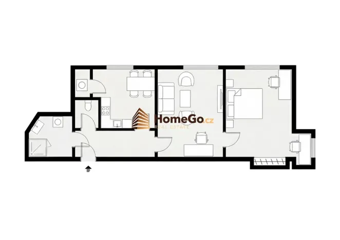 Pronájem bytu 3+kk, Praha - Nusle, Žateckých, 63 m2