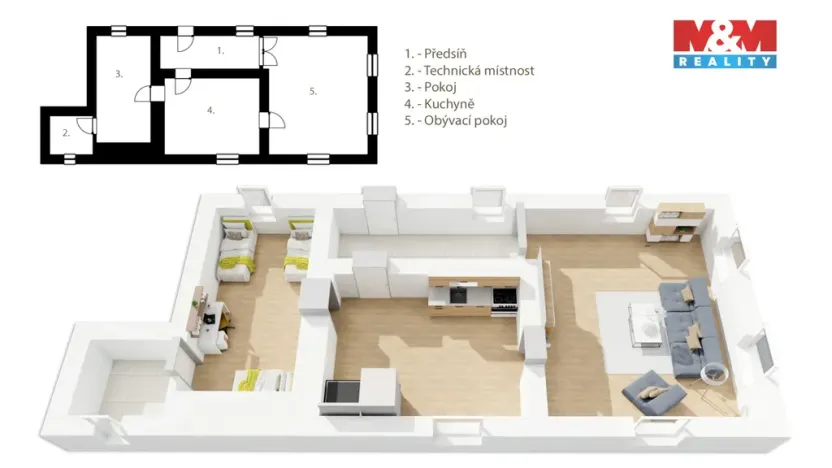Prodej zemědělské usedlosti, Dříteň - Libív, 125 m2