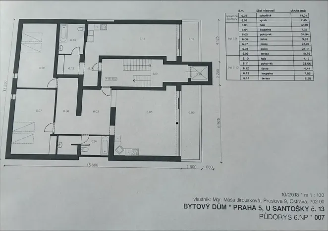 Prodej bytu 3+kk, Praha - Smíchov, U Santošky, 108 m2