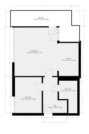 Pronájem bytu 2+kk, Praha, Pod Formankou, 54 m2