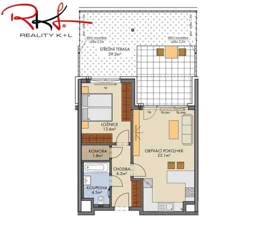 Pronájem bytu 2+kk, Praha, Stočesova, 91 m2