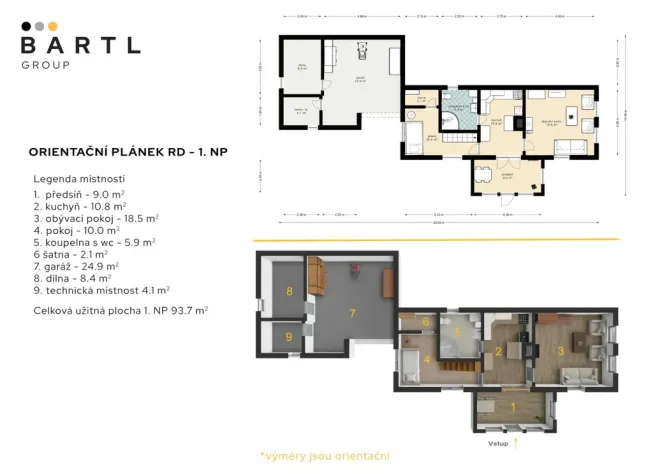 Prodej chalupy, Omlenice - Stradov, 93 m2
