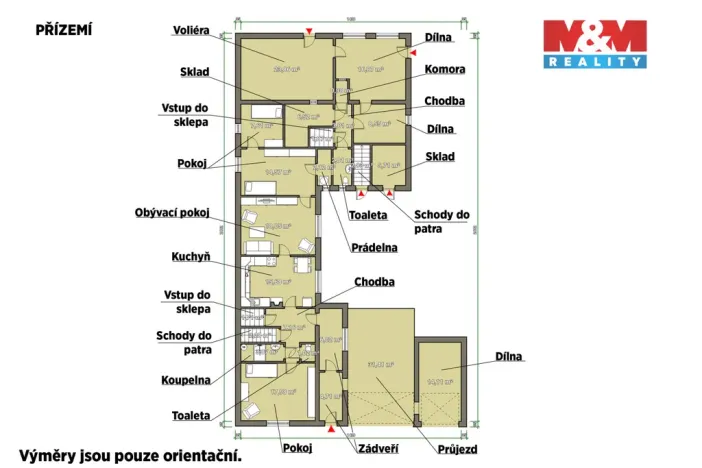 Prodej rodinného domu, Krušovice, Na Brance, 155 m2