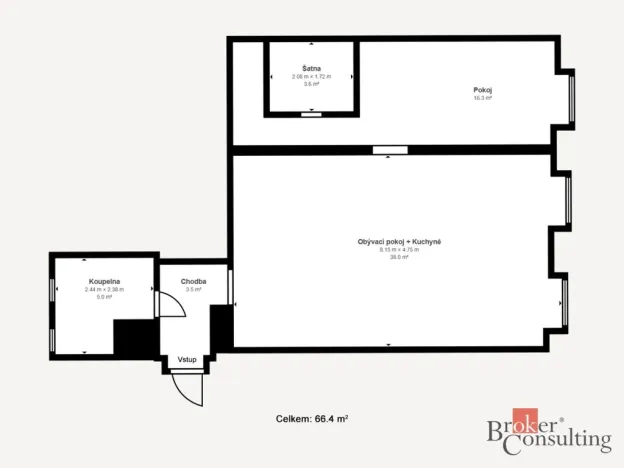 Prodej bytu 2+kk, Jihlava, Brněnská, 72 m2