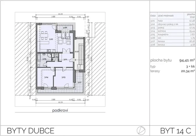 Pronájem bytu 3+kk, Mladá Boleslav, Mileny Hážové, 94 m2