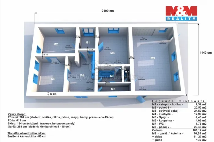 Prodej rodinného domu, Lošany - Lošánky, 101 m2