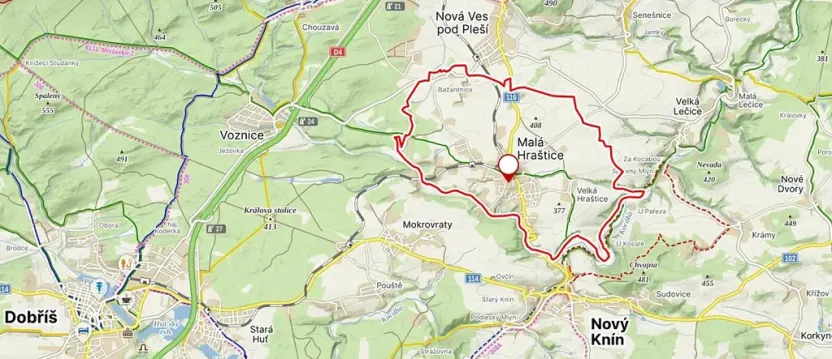 Prodej pozemku pro bydlení, Malá Hraštice, 600 m2