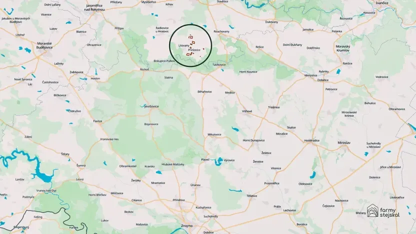 Prodej pole, Přešovice, 167268 m2