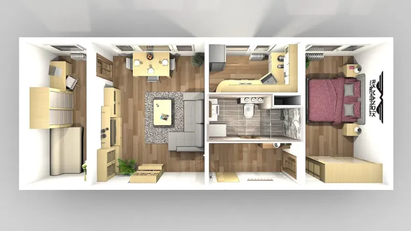 Pronájem bytu 3+1, Praha - Střížkov, Harrachovská, 52 m2