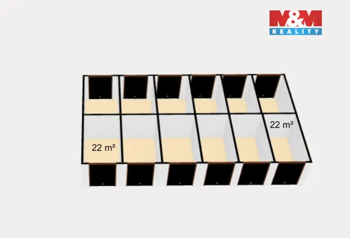 Pronájem garáže, Náchod, 22 m2