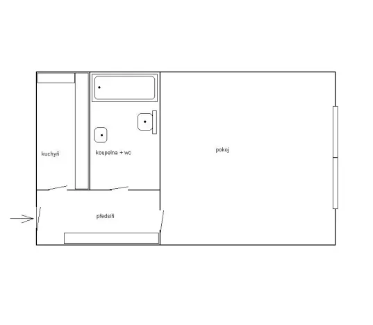 Pronájem bytu 1+kk, Praha - Nové Město, Opletalova, 26 m2
