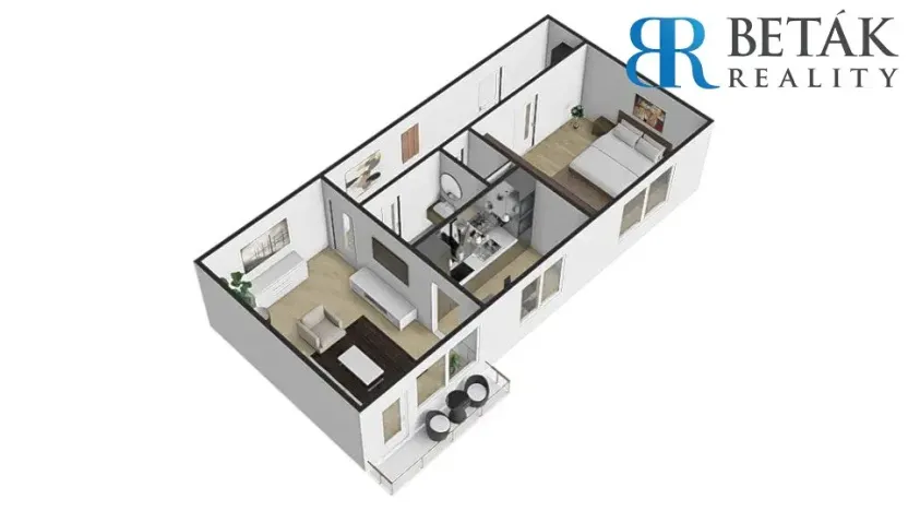 Prodej bytu 2+1, Přerov, Bohuslava Němce, 52 m2