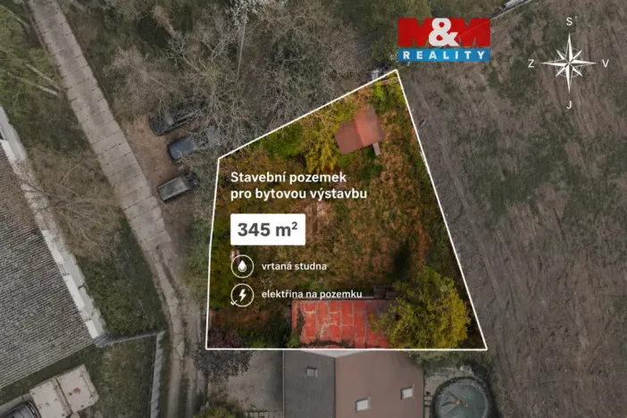 Prodej zahrady, Praha - Uhříněves, 345 m2