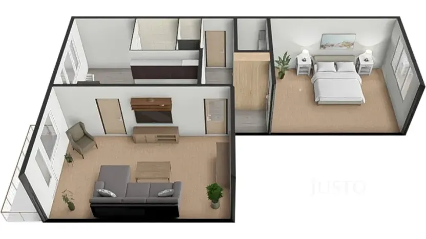 Prodej bytu 2+1, Písek, třída Přátelství, 60 m2