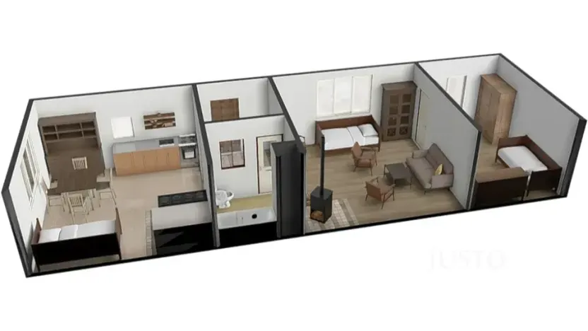 Prodej rodinného domu, Dobev, 64 m2