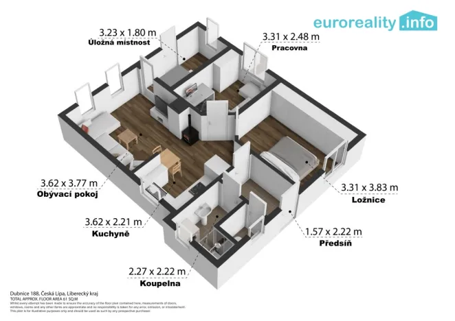 Prodej rodinného domu, Dubnice, 60 m2