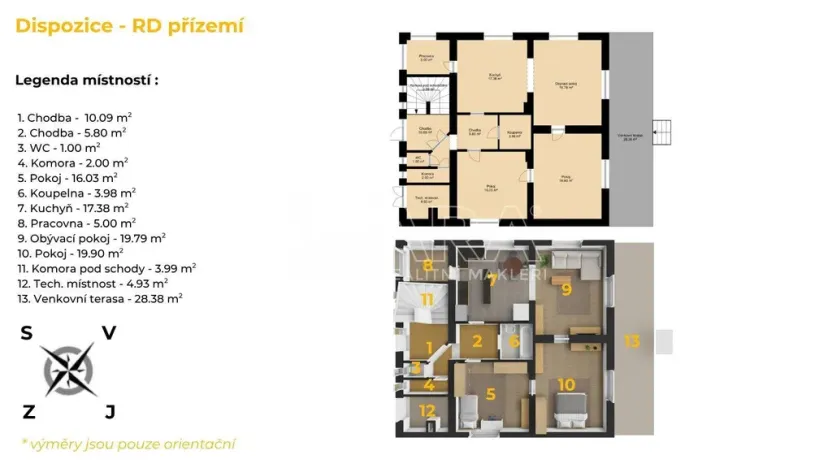 Prodej bytu 3+1, Beroun - Beroun-Hostim, Ke Svatému Jánu, 91 m2
