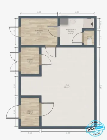 Prodej komerčního pozemku, Brumovice, 2834 m2