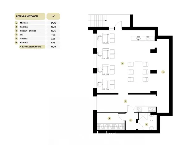 Pronájem obchodního prostoru, Uherské Hradiště, Sloupského, 87 m2