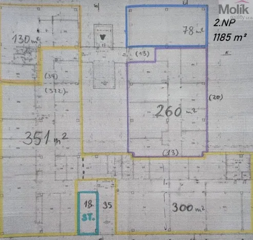 Pronájem výrobních prostor, Teplice, Pražská, 351 m2
