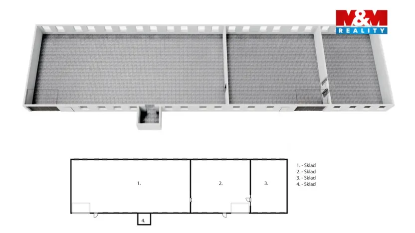 Pronájem obchodního prostoru, Zbraslavice, 1320 m2