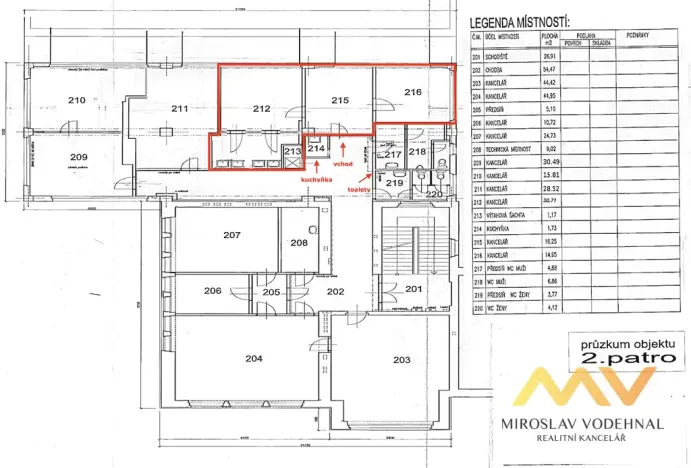 Pronájem kanceláře, Hradec Králové, Škroupova, 62 m2