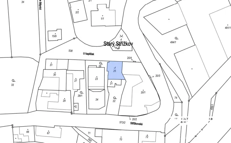 Prodej pozemku pro bydlení, Praha, U kapliček, 167 m2