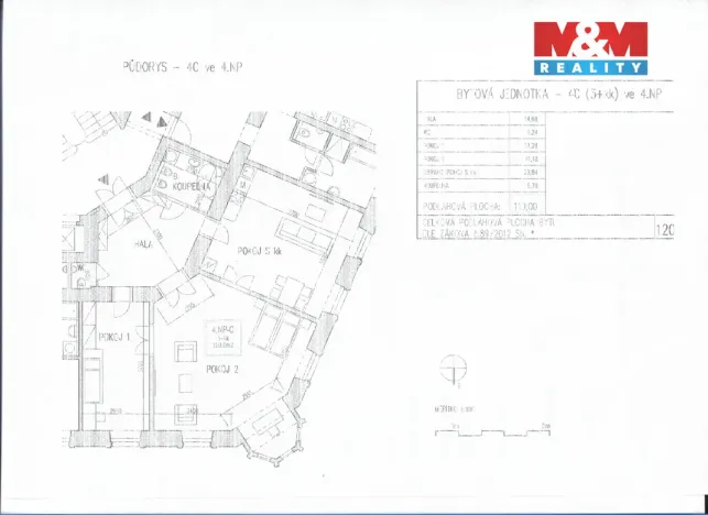 Pronájem bytu 3+kk, Brno - Brno-město, Kobližná, 119 m2