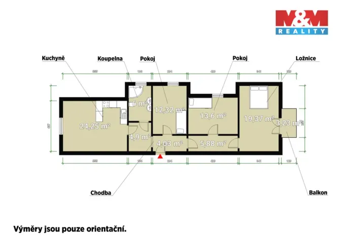 Prodej bytu 4+kk, Mariánské Lázně, Husova, 90 m2