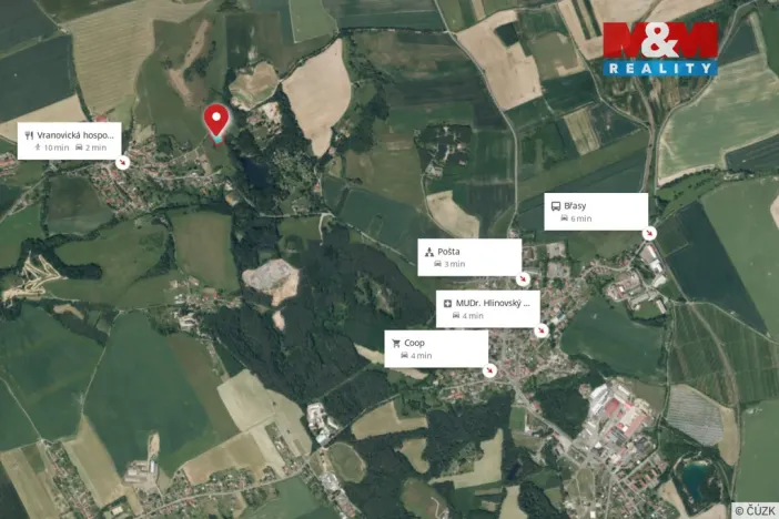 Prodej pozemku pro bydlení, Břasy - Vranovice, 2000 m2