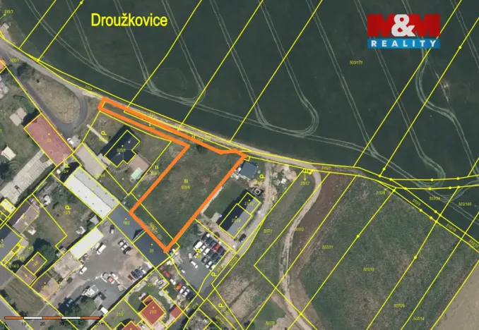 Prodej pozemku pro bydlení, Droužkovice, Rudé armády, 1732 m2