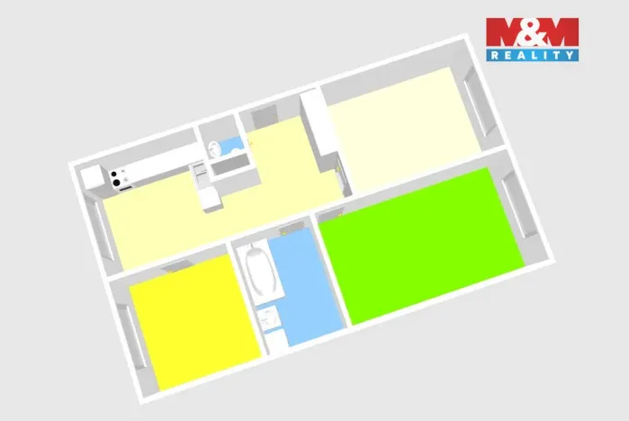 Prodej bytu 3+1, Třemošnice, 1. máje, 81 m2