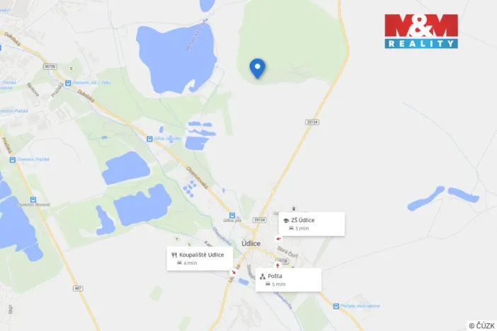 Prodej zahrady, Údlice, 412 m2