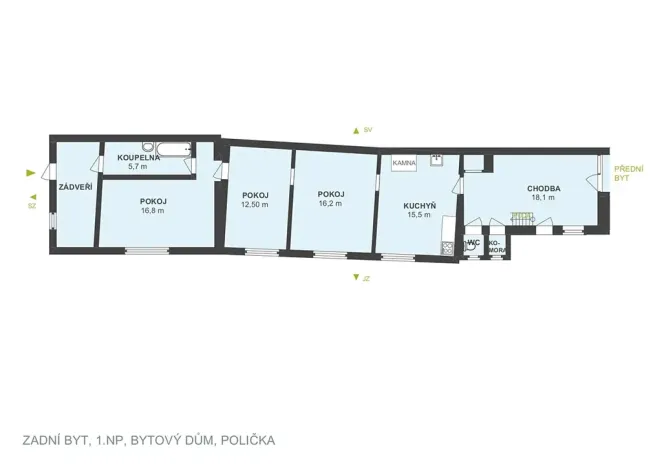 Prodej činžovního domu, Polička, Družstevní, 162 m2