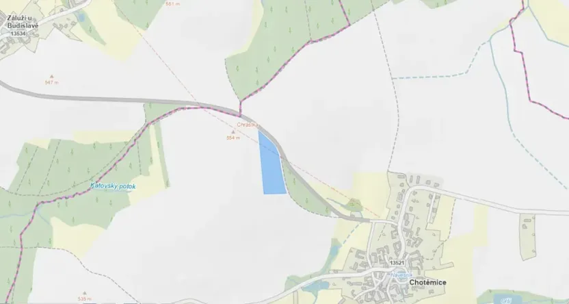 Prodej pole, Chotěmice, 16982 m2