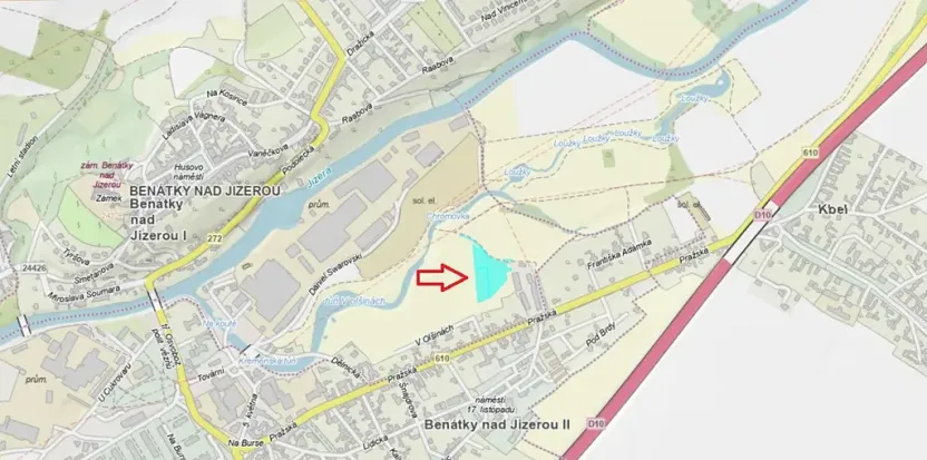 Prodej louky, Benátky nad Jizerou, 7834 m2