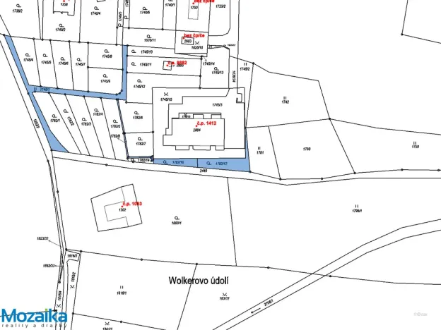 Prodej pozemku pro bydlení, Ústí nad Orlicí, 340 m2