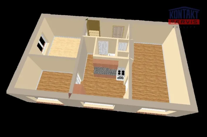 Prodej bytu 3+1, Podolí I, 64 m2