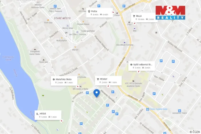 Prodej bytu 4+1, Čáslav - Čáslav-Nové Město, R. Těsnohlídka, 78 m2