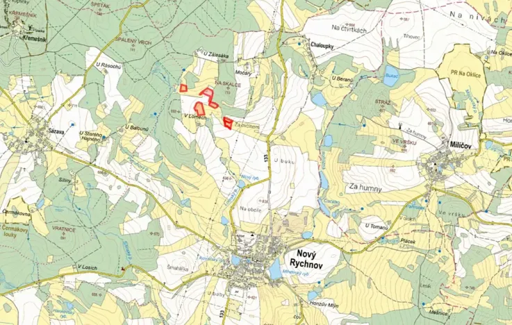 Prodej pole, Nový Rychnov, 34276 m2