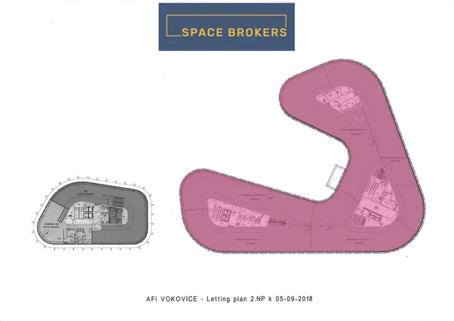 Pronájem kanceláře, Praha - Vokovice, Evropská, 630 m2