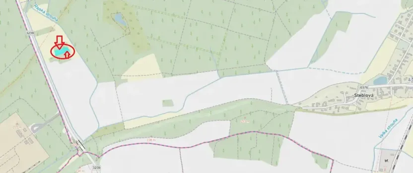 Prodej podílu lesa, Stéblová, 890 m2