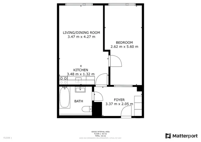 Pronájem bytu 2+kk, Praha - Kamýk, Cílkova, 41 m2
