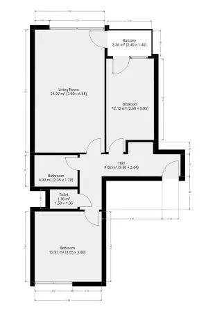 Pronájem bytu 3+kk, Praha - Kamýk, Zimova, 71 m2