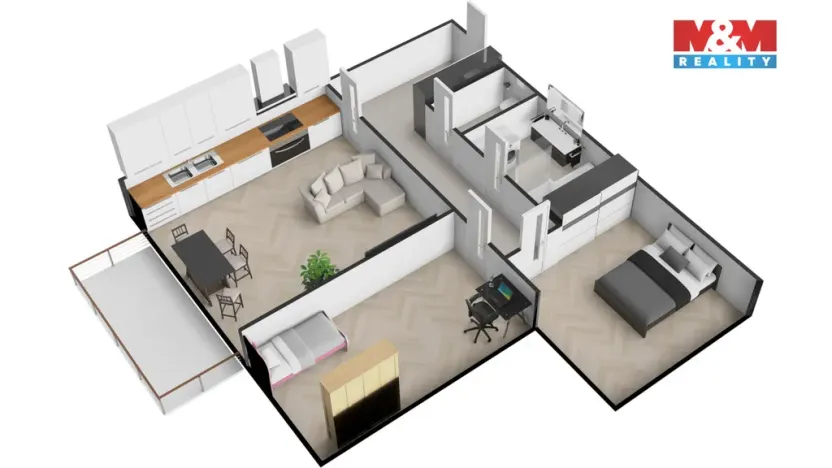 Prodej bytu 3+kk, Praha, Nademlejnská, 75 m2