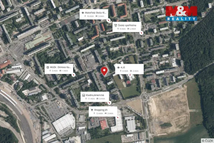 Prodej bytu 3+1, Kladno - Kročehlavy, Norská, 74 m2