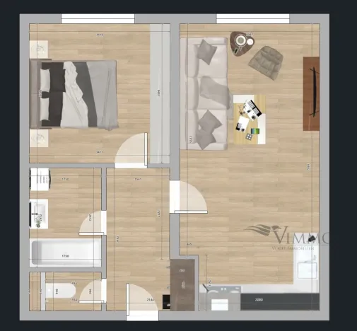 Prodej bytu 2+kk, Český Krumlov - Vyšný, Vyšenská, 49 m2