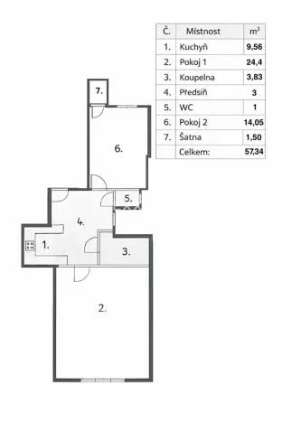 Prodej bytu 2+1, Praha - Holešovice, Heřmanova, 61 m2