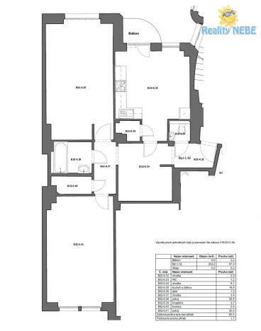 Pronájem bytu 2+1, Praha - Žižkov, Baranova, 87 m2